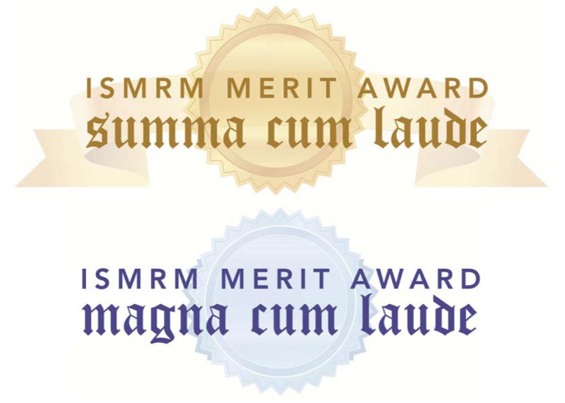 ISMRM Merit Award summa cum laude/magna cum laude